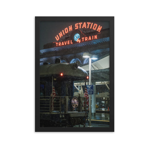 Night Train - 12x18 Framed